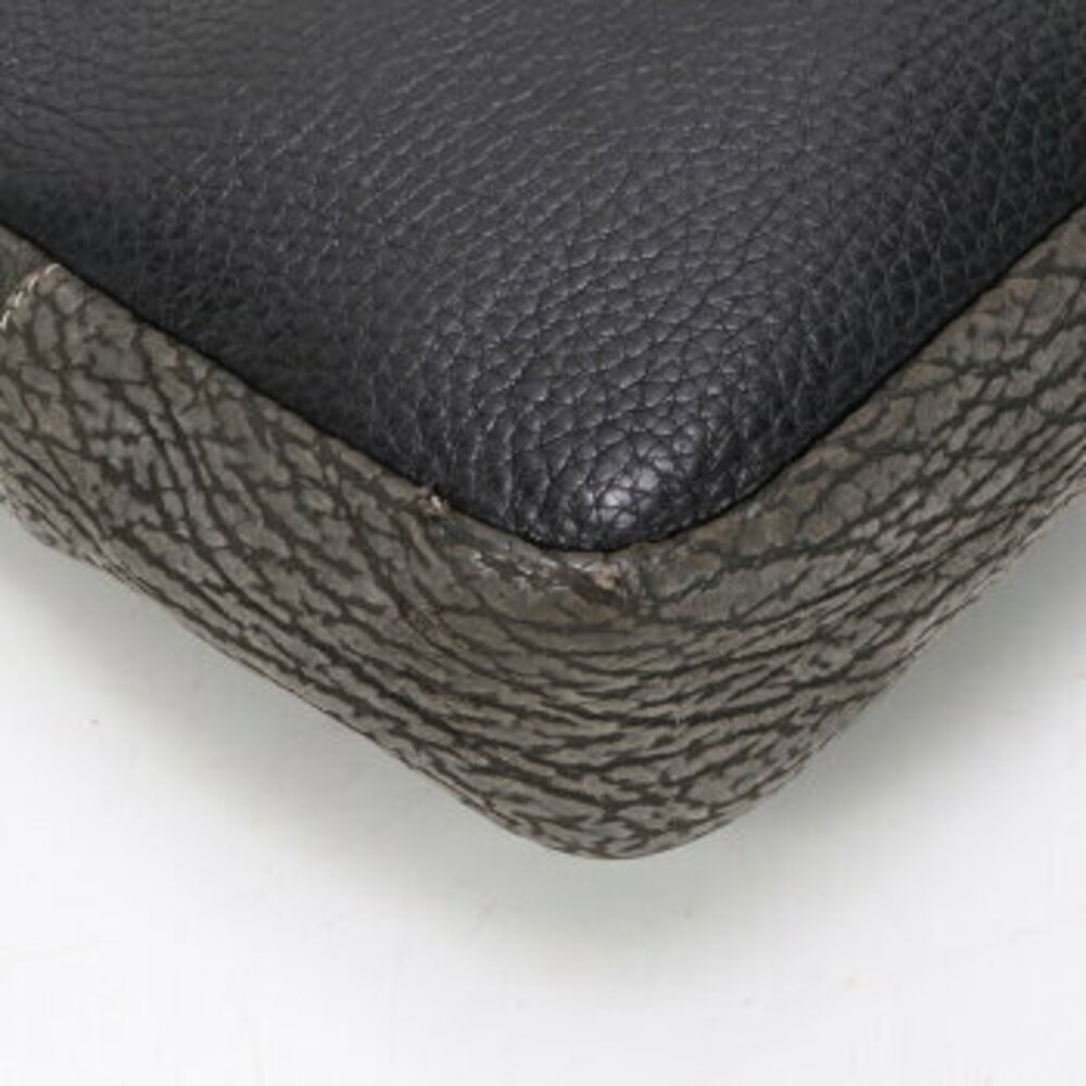 Gucci sharkskin patchwork ostrich leather shoulde… - image 10